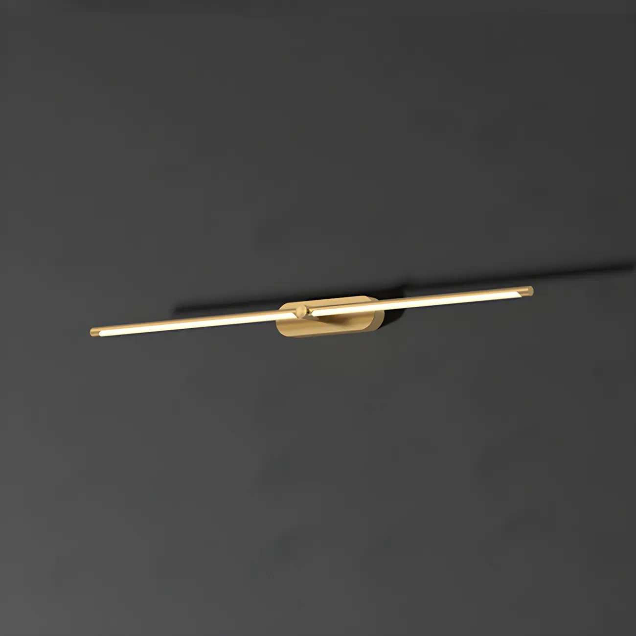 Modern Brass Vanity Light with Integrated LED for Bathroom Image - 8 | homeyfad