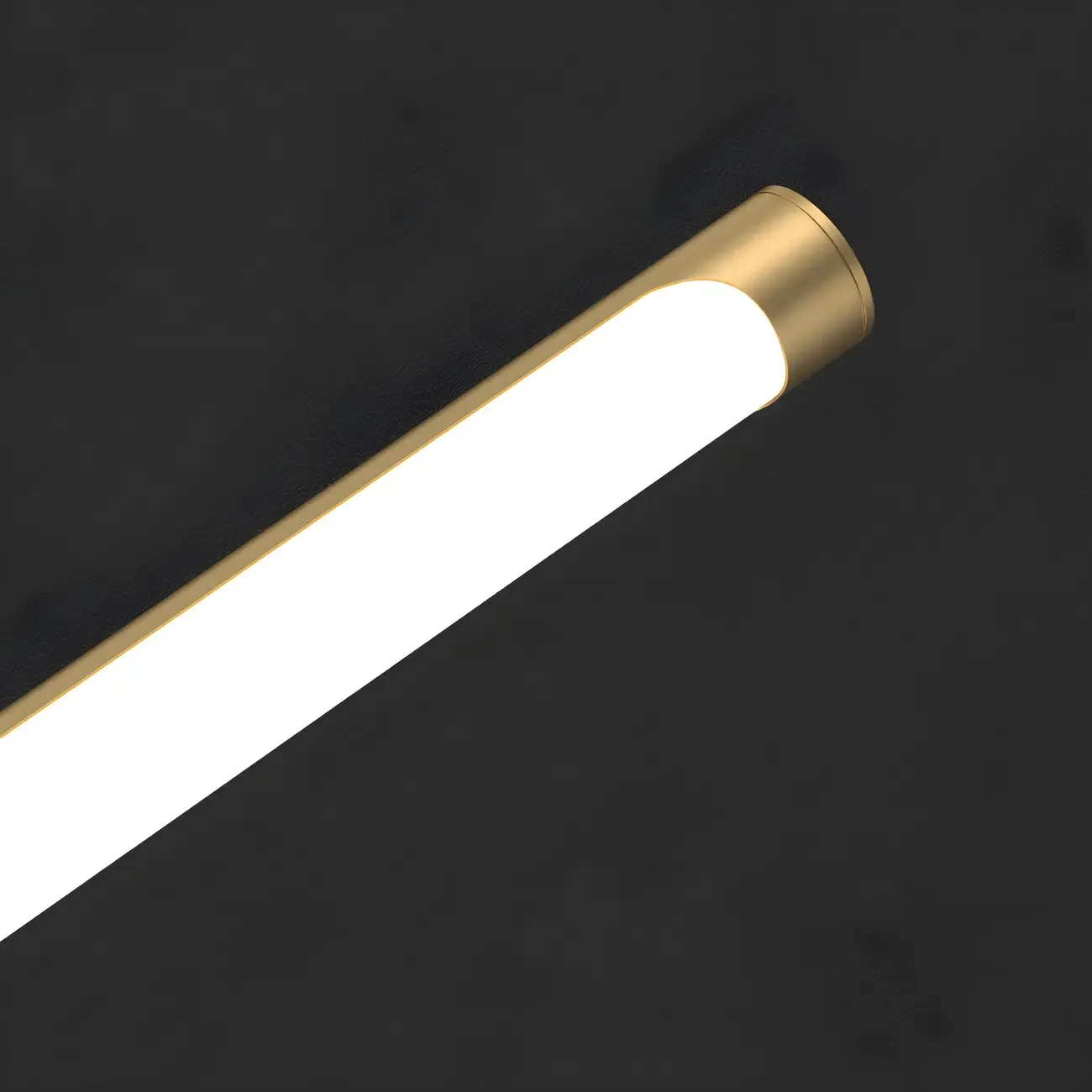 Modern Brass Vanity Light with Integrated LED for Bathroom Image - 11