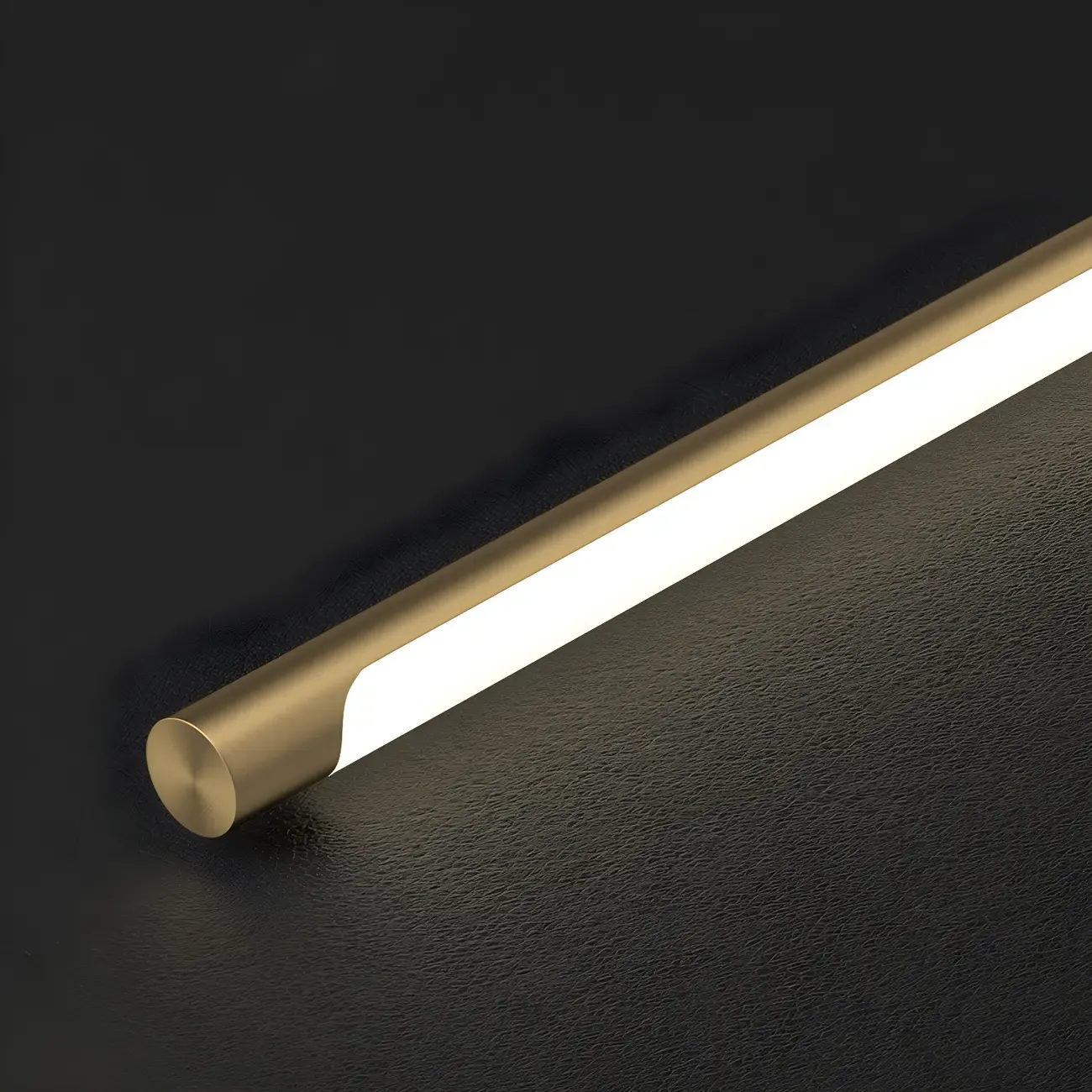 Modern Brass Vanity Light with Integrated LED for Bathroom Image - 12