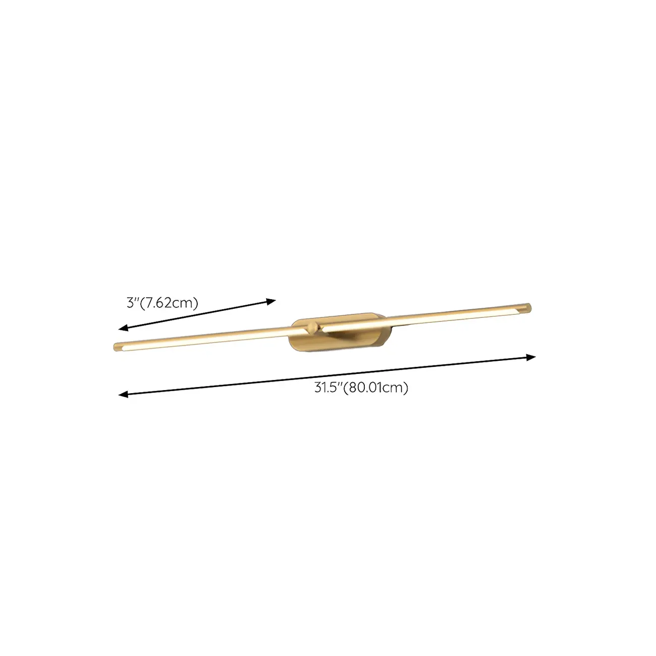 Modern Brass Vanity Light with Integrated LED for Bathroom Image - 15 | homeyfad