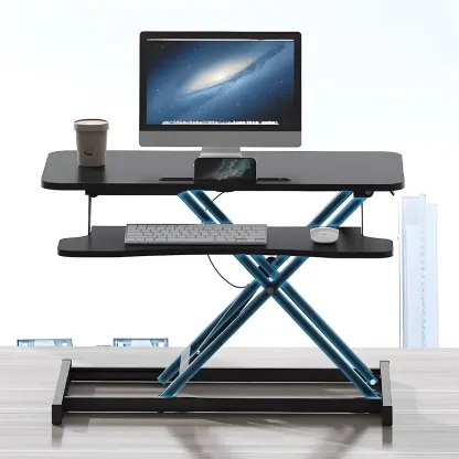 Modern Steel Adjustable Standing Office Desk for Small Spaces Image - 3