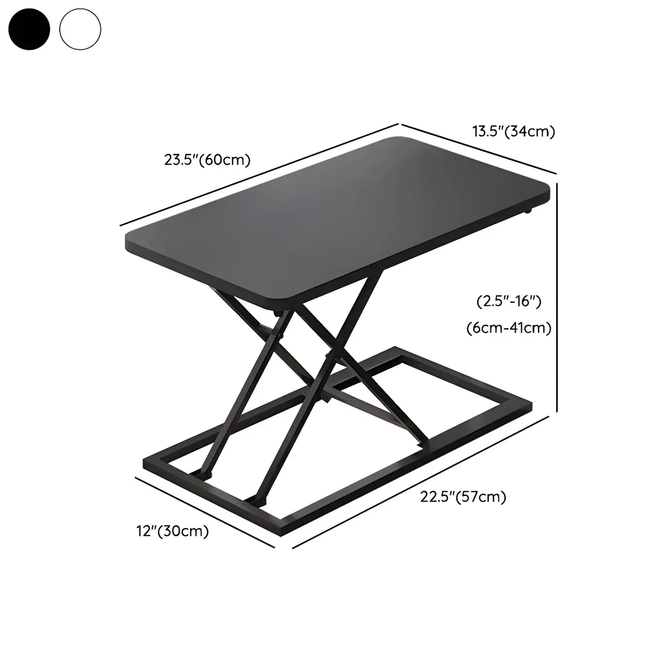 Modern Steel Adjustable Standing Office Desk for Small Spaces Image - 13