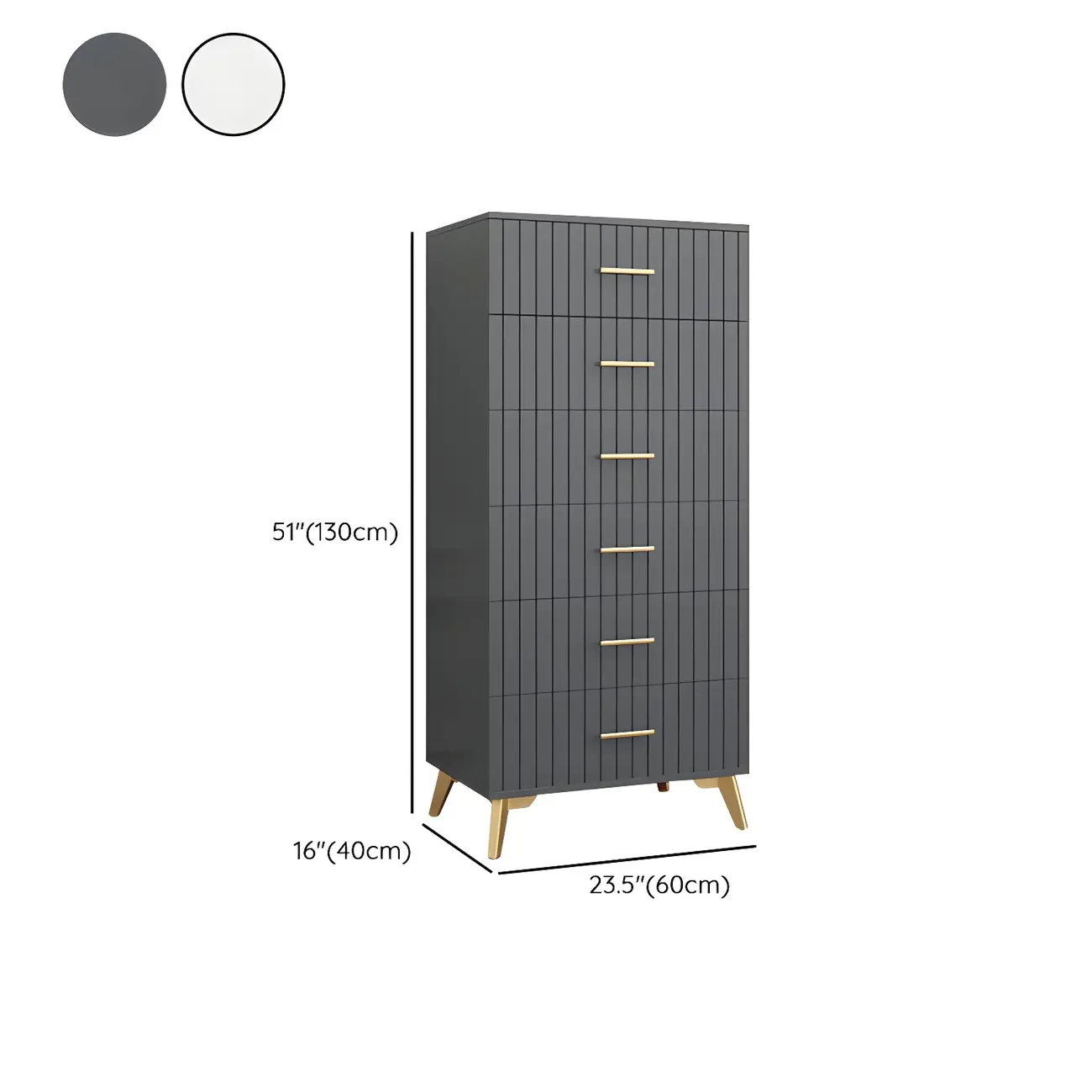 Stylish Grey Wooden Dressers with Gold Accent Handles for Home Image - 20 | homeyfad