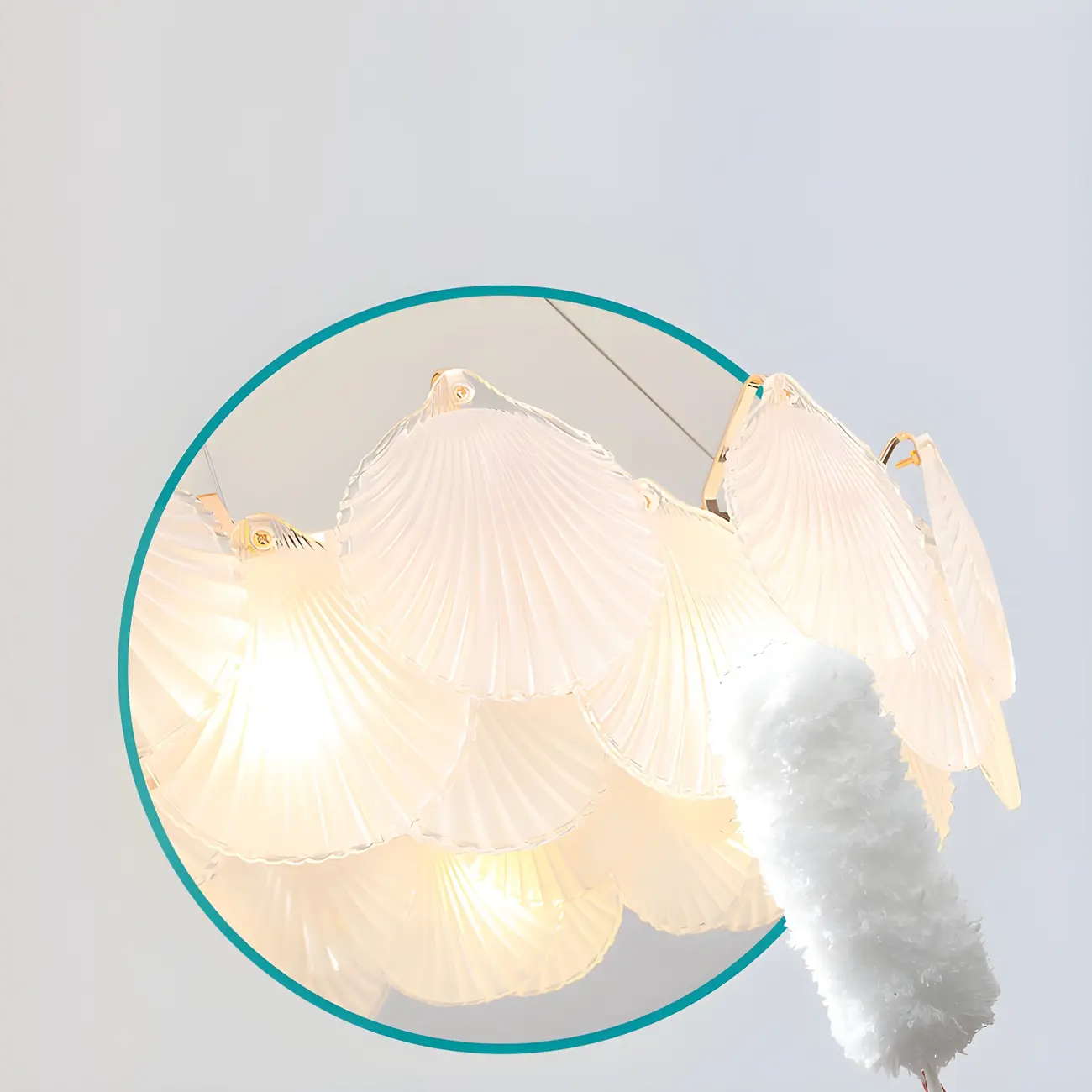 Elegant Modern Geometric LED Pendant Light Image - 5 | homeyfad