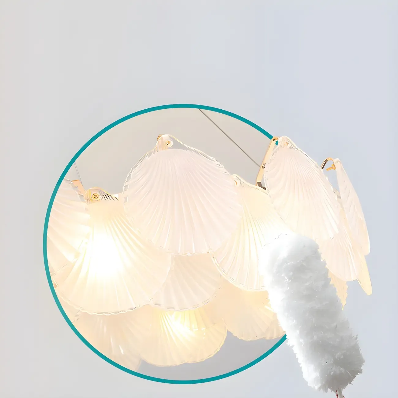 Elegant Modern Geometric LED Pendant Light Image - 5