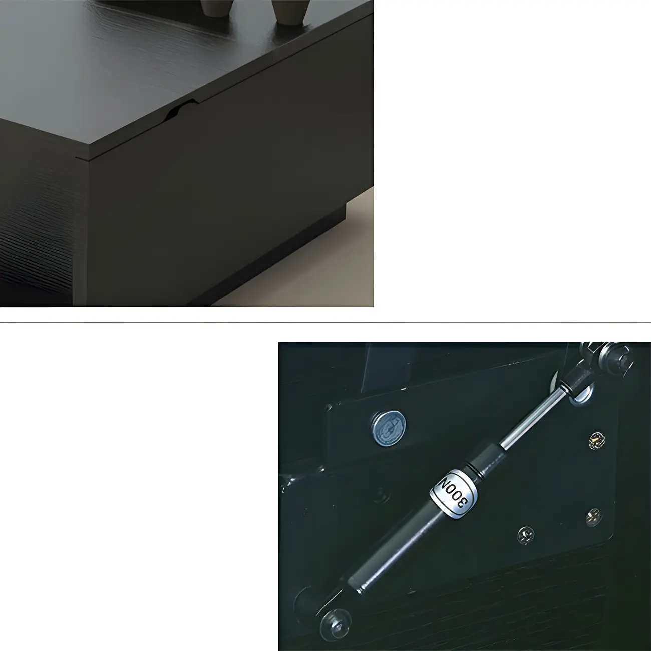 Black Wood Rectangular Lift-Top Coffee Table Image - 13 | homeyfad