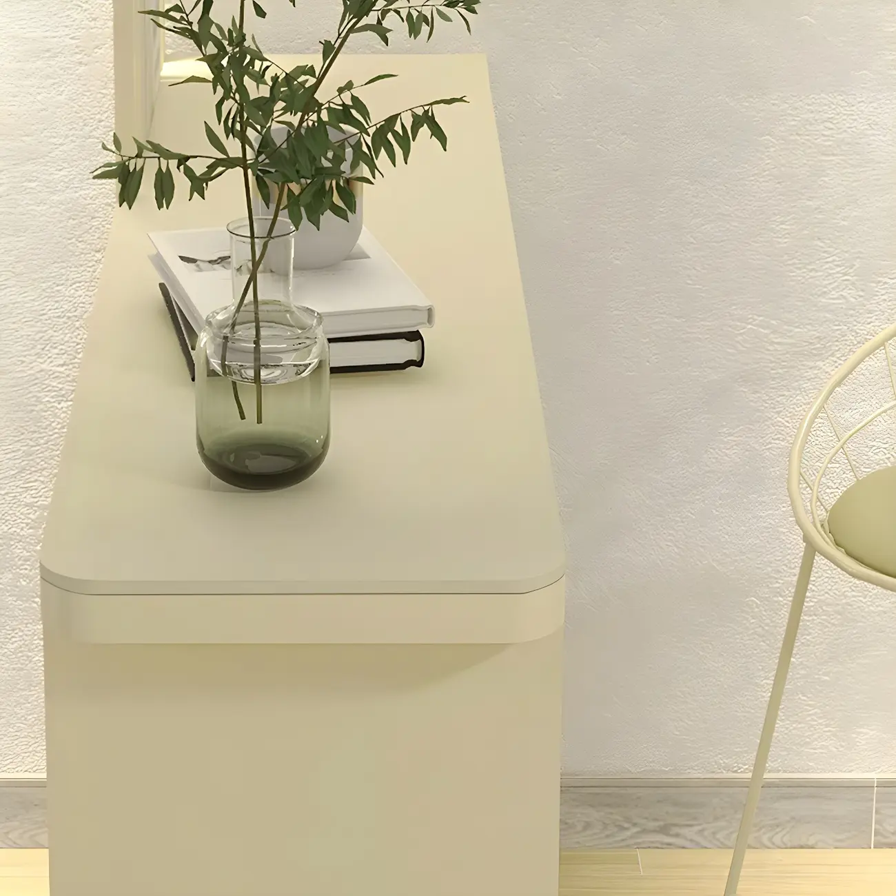 Scandinavian White Stone Iron Storage Bar Table Image - 4 | homeyfad