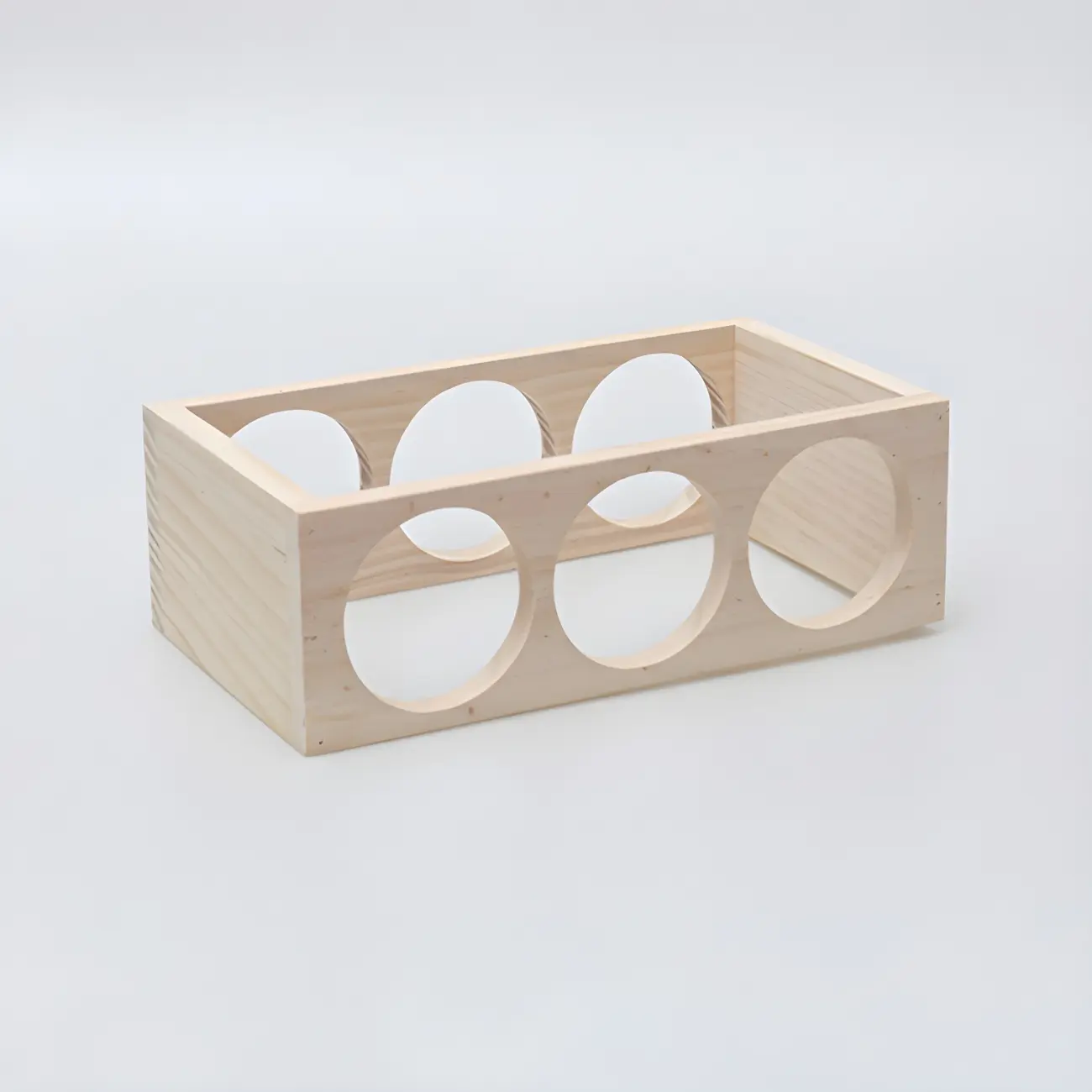 Natural Wooden Stackable Wine Rack Tabletop Wine Holder | homeyfad