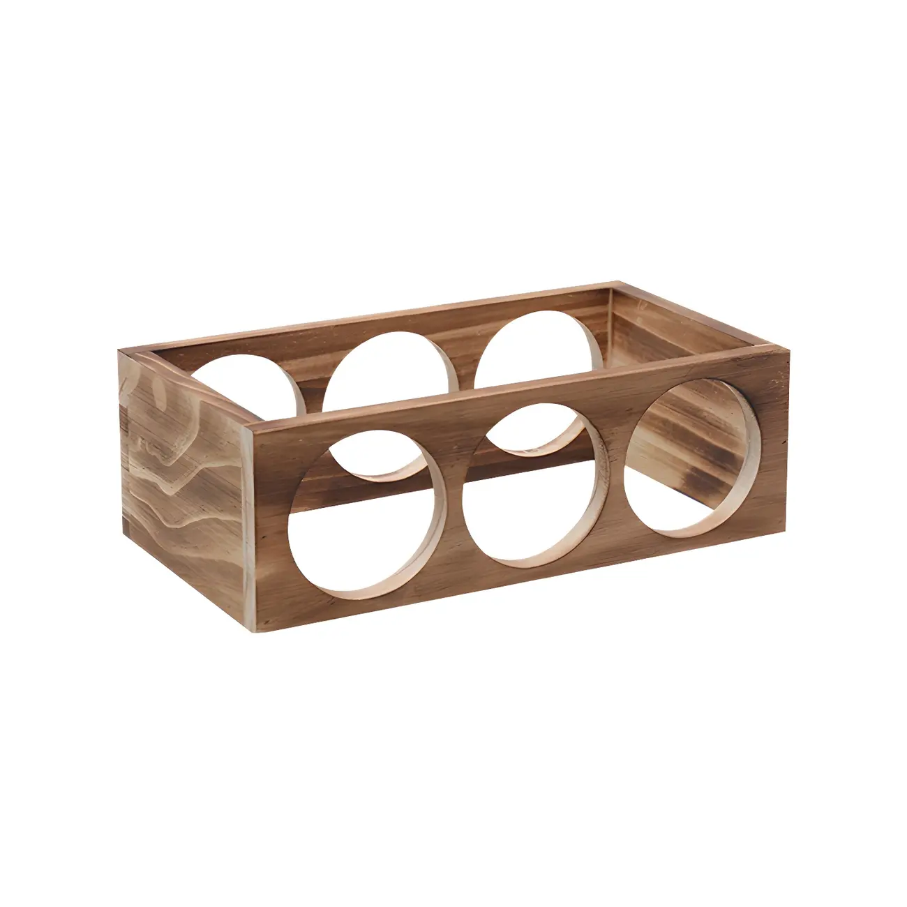 Natural Wooden Stackable Wine Rack Tabletop Wine Holder | homeyfad