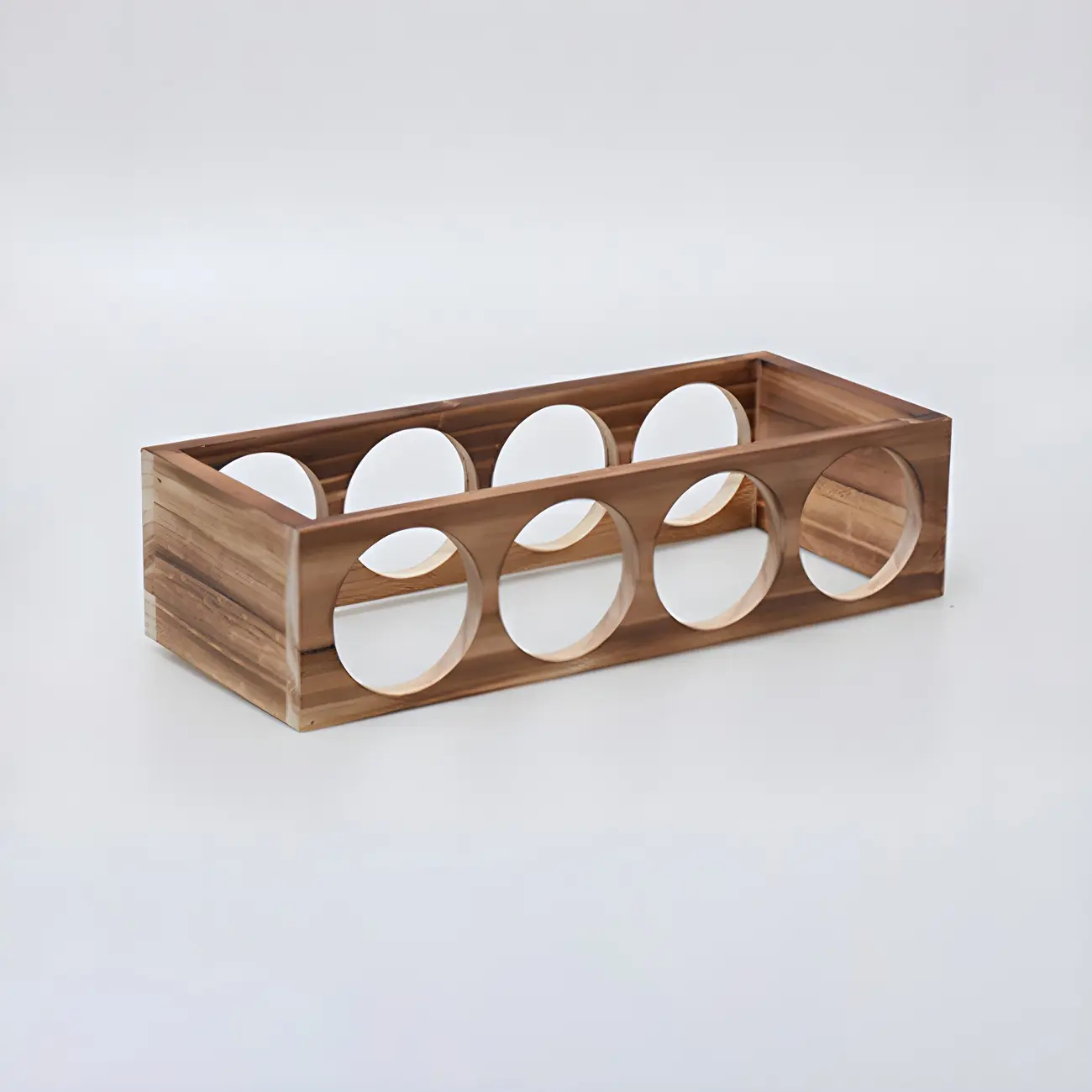 Natural Wooden Stackable Wine Rack Tabletop Wine Holder | homeyfad