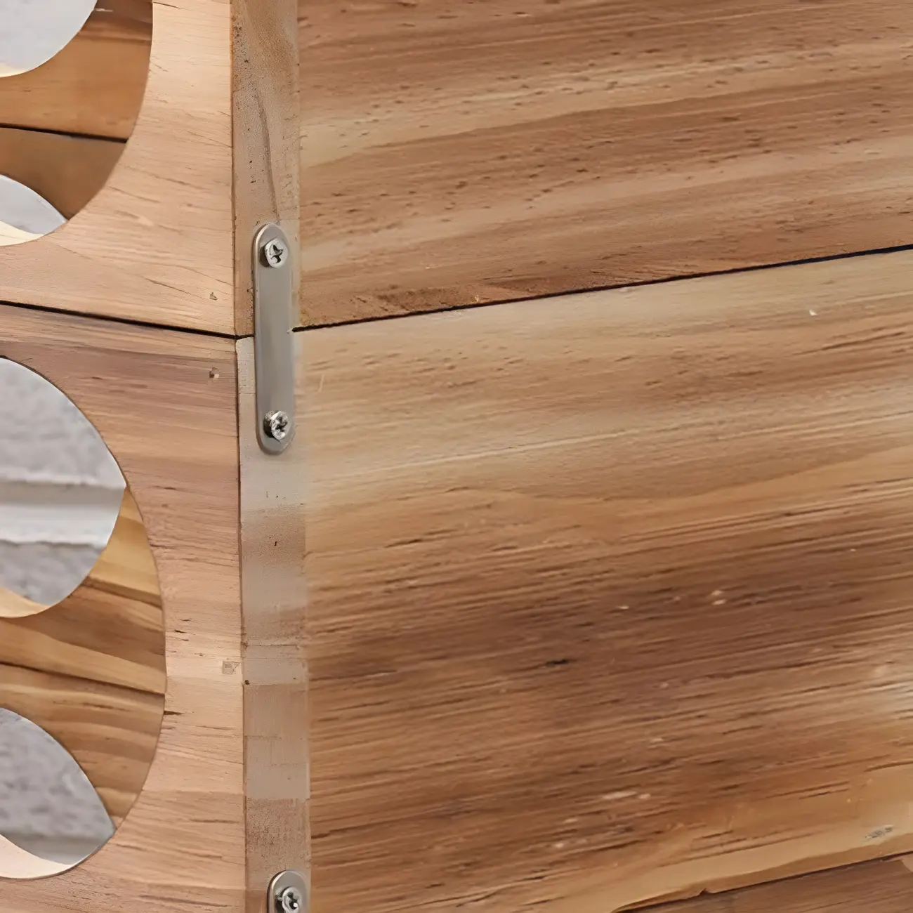 Natural Wooden Stackable Wine Rack Tabletop Wine Holder | homeyfad