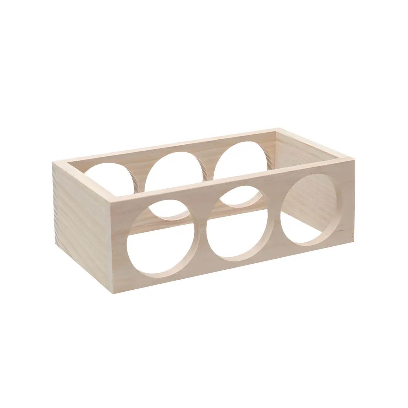 Natural Wooden Stackable Wine Rack Tabletop Wine Holder | homeyfad