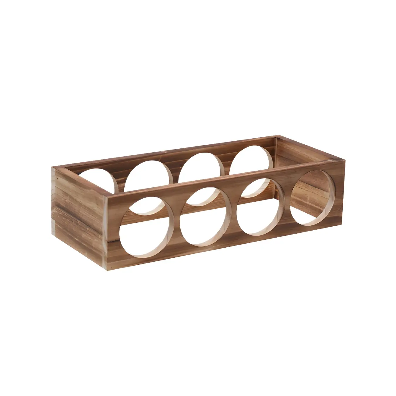 Natural Wooden Stackable Wine Rack Tabletop Wine Holder | homeyfad