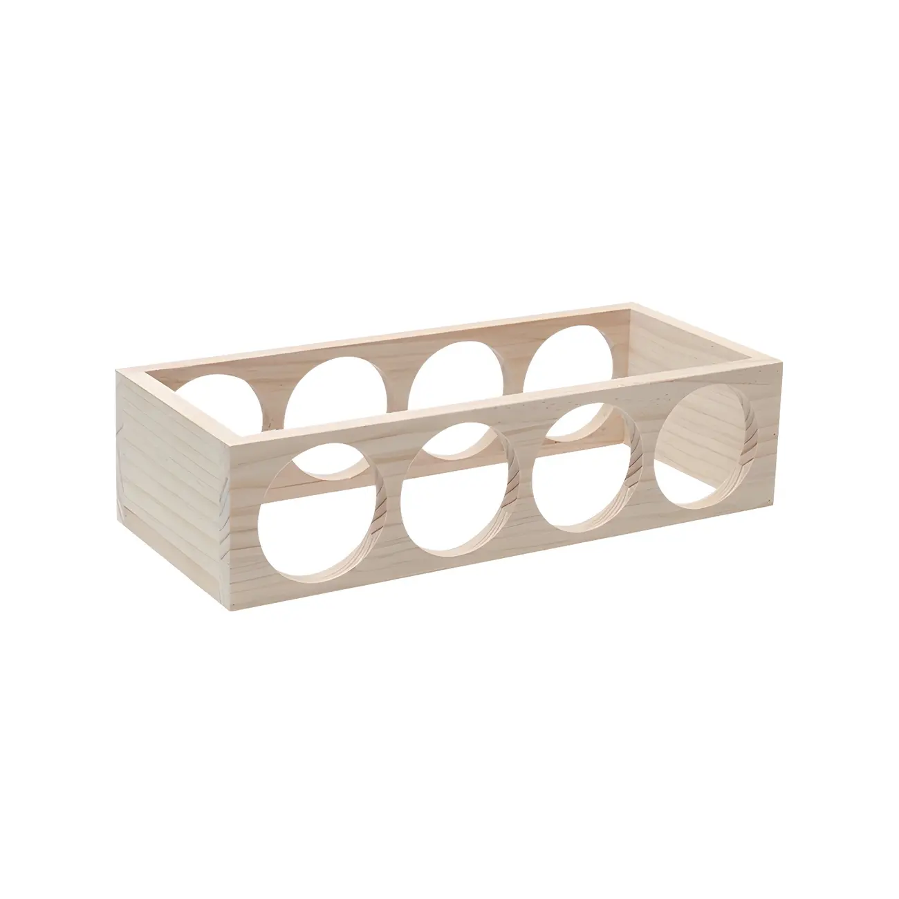 Natural Wooden Stackable Wine Rack Tabletop Wine Holder | homeyfad