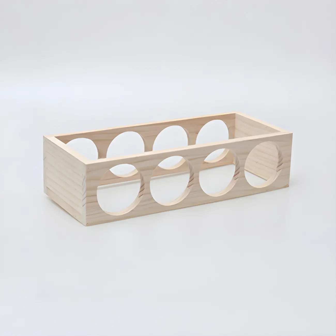 Natural Wooden Stackable Wine Rack Tabletop Wine Holder | homeyfad