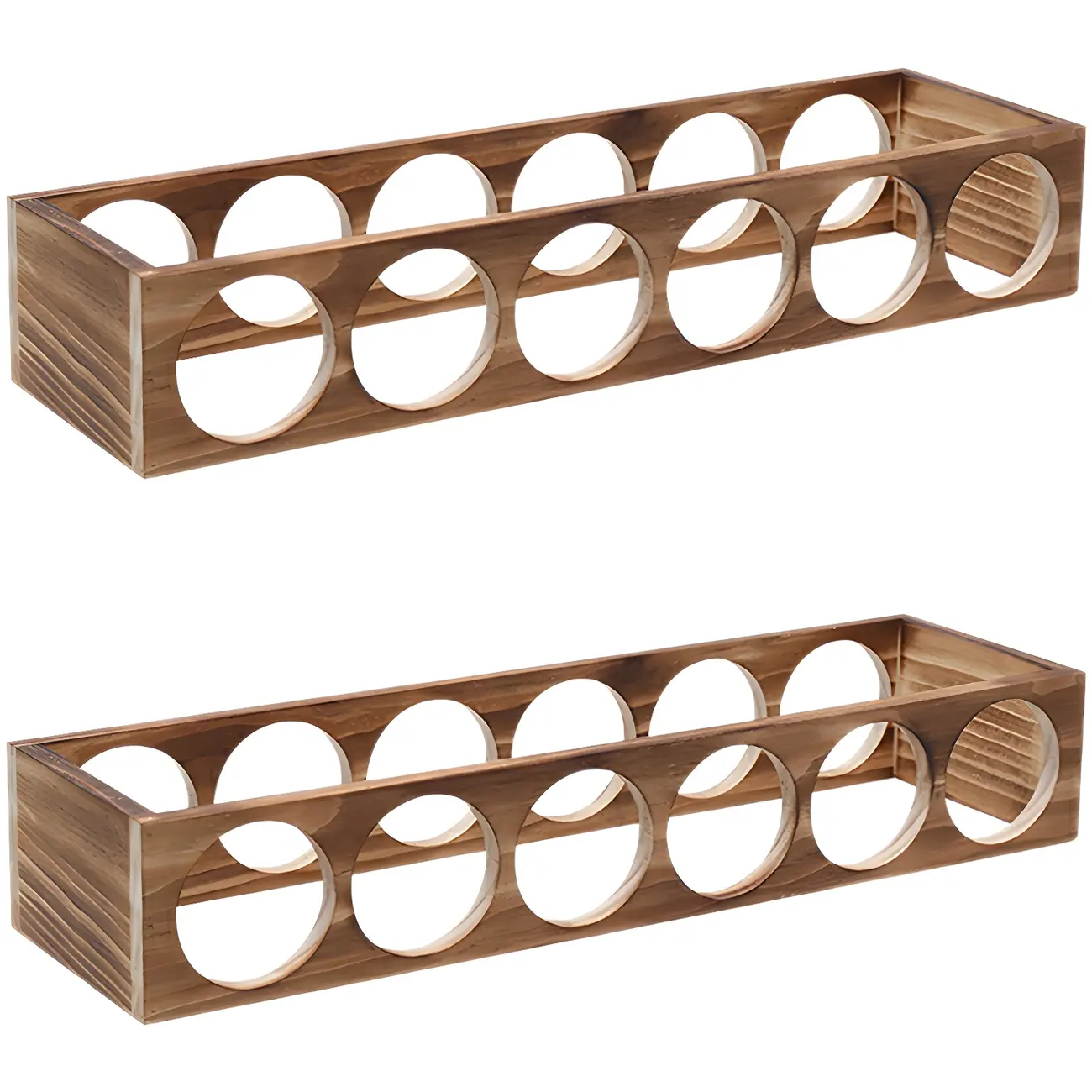 Natural Wooden Stackable Wine Rack Tabletop Wine Holder | homeyfad