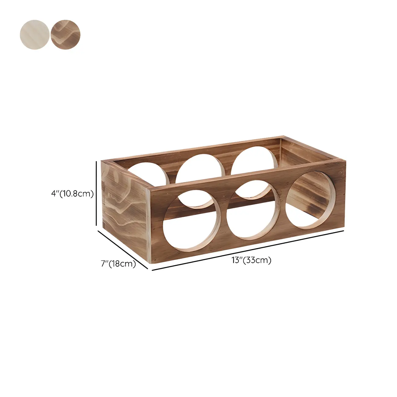 Natural Wooden Stackable Wine Rack Tabletop Wine Holder | homeyfad