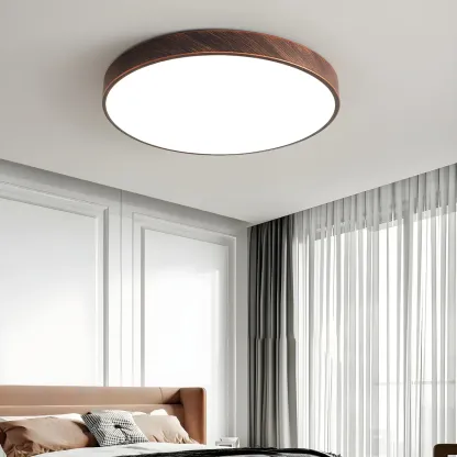 Rust Modern LED Flush Mount Ceiling Light for Home Image - 3