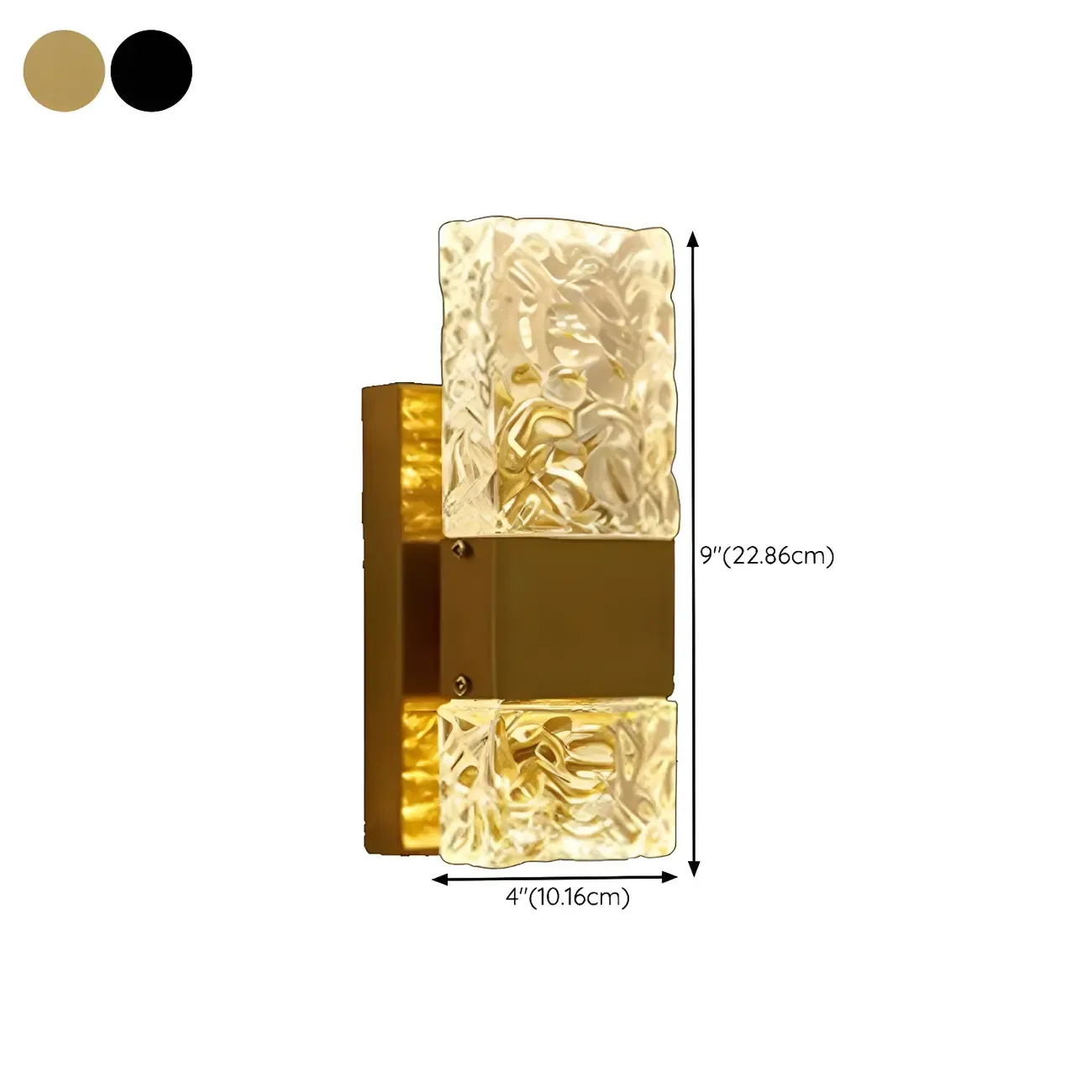 Glam Vanity Wall Light with Crystal Shades for Bathroom Image - 19