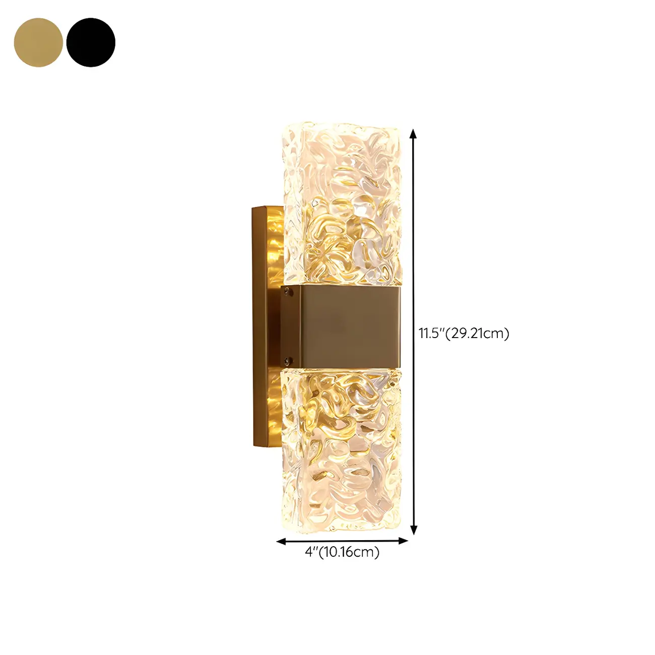 Glam Vanity Wall Light with Crystal Shades for Bathroom Image - 20 | homeyfad