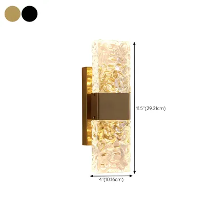 Glam Vanity Wall Light with Crystal Shades for Bathroom Image - 20