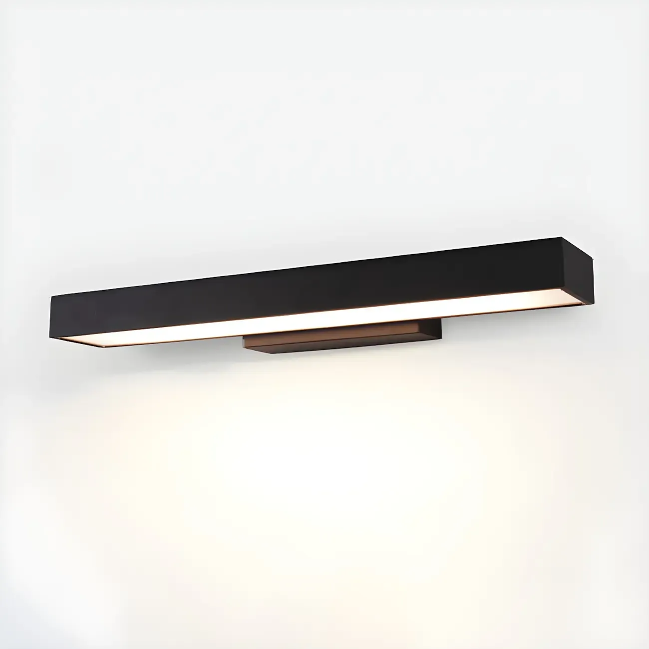 Modern Black Geometric Outdoor Wall Sconce Image - 10