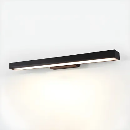 Modern Black Geometric Outdoor Wall Sconce Image - 11