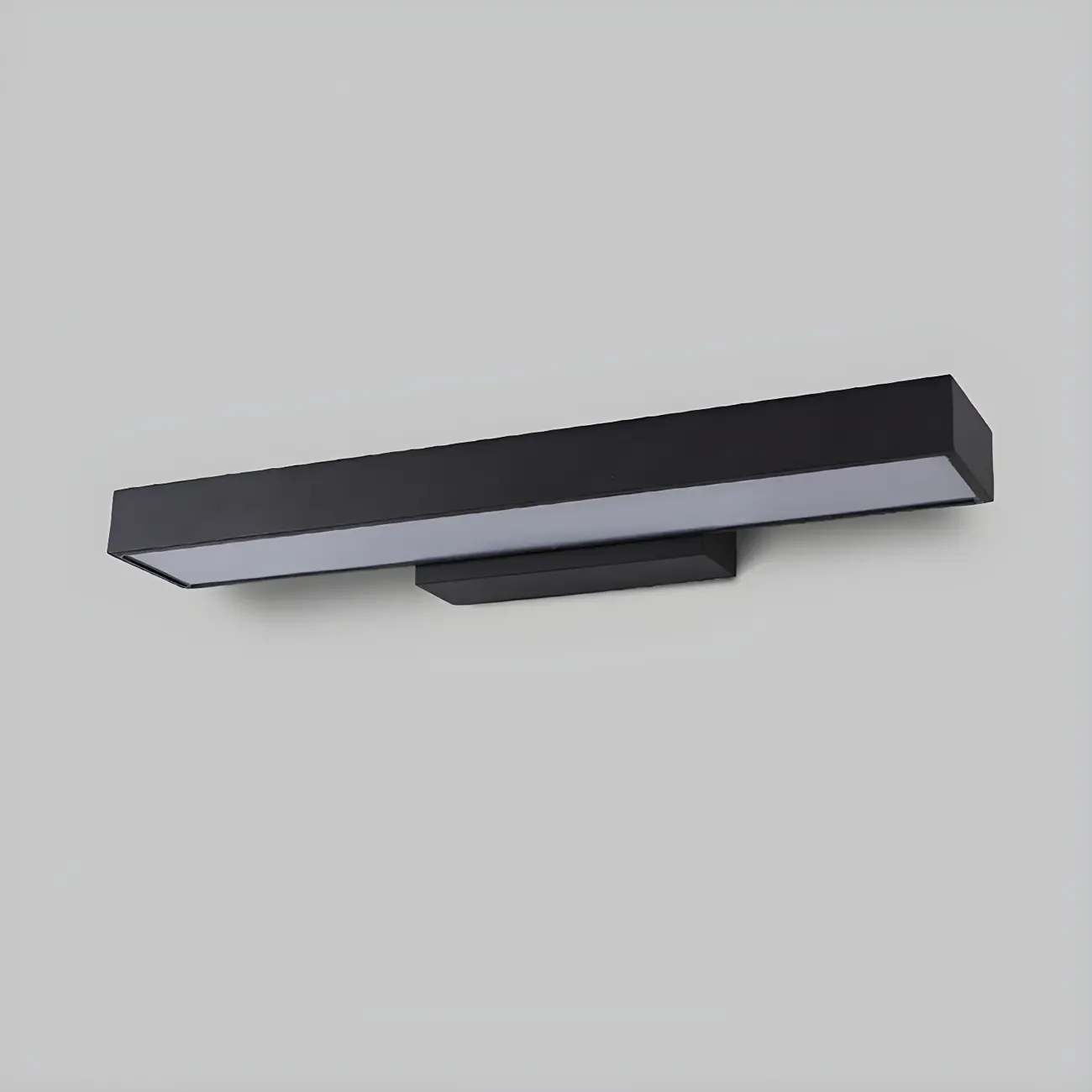 Modern Black Geometric Outdoor Wall Sconce Image - 12