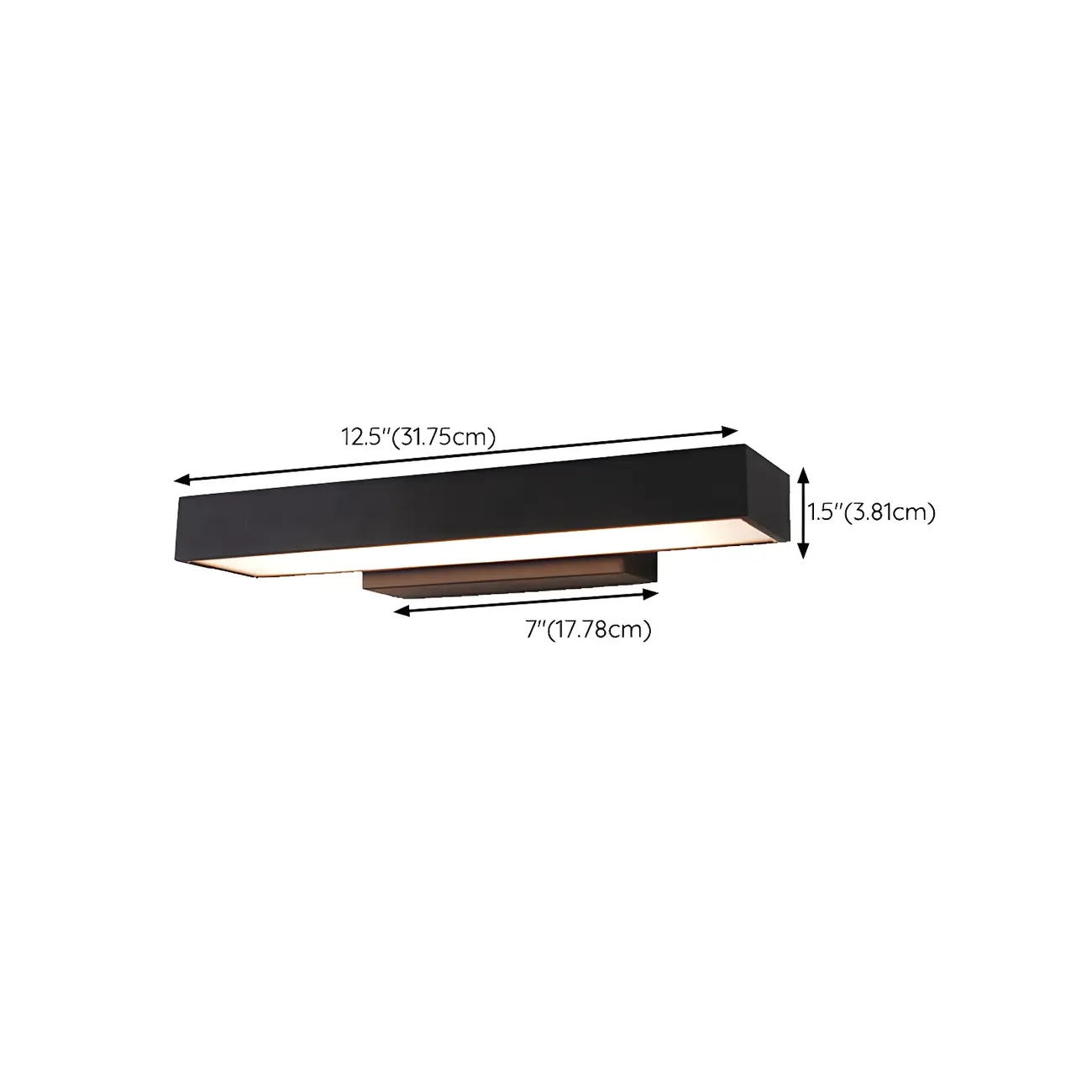 Modern Black Geometric Outdoor Wall Sconce #size | homeyfad