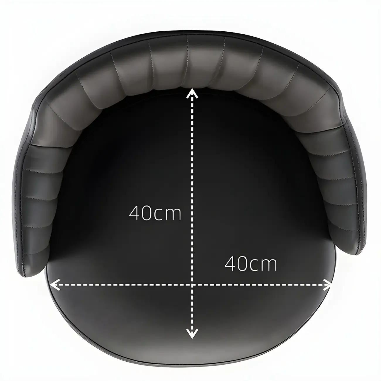 Modern Leather Armrests Swivel Adjustable Bar Stool Image - 5