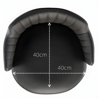 Modern Leather Armrests Swivel Adjustable Bar Stool Image - 5