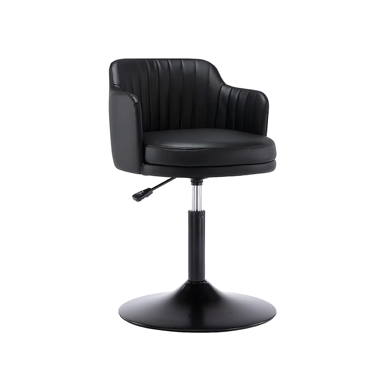 Modern Leather Armrests Swivel Adjustable Bar Stool Image - 11 | homeyfad
