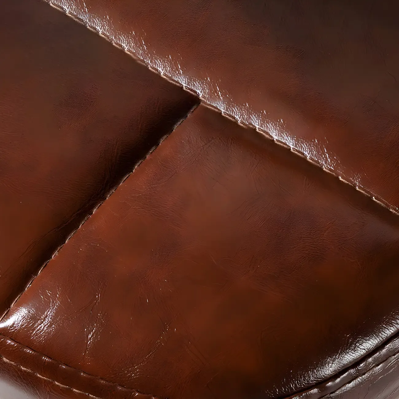 Classic Leather Swivel Adjustable Bar Stools with Footrest Image - 13