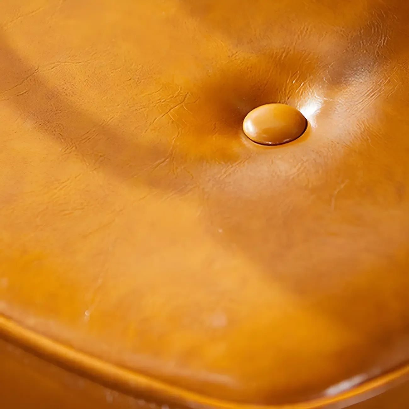 Industrial Leather Upholstered Height Adjustable Swivel Office Chair Image - 4