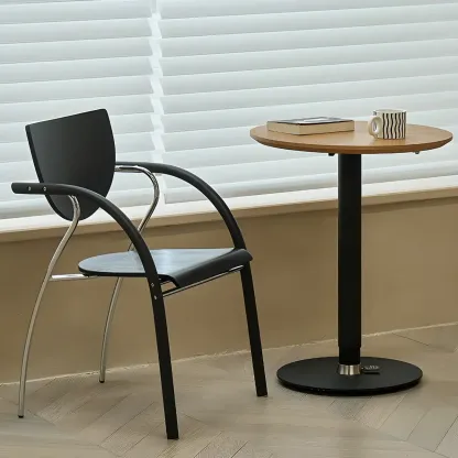 Modern Wood Adjustable Foldable Bar Table for Breakroom Image - 1