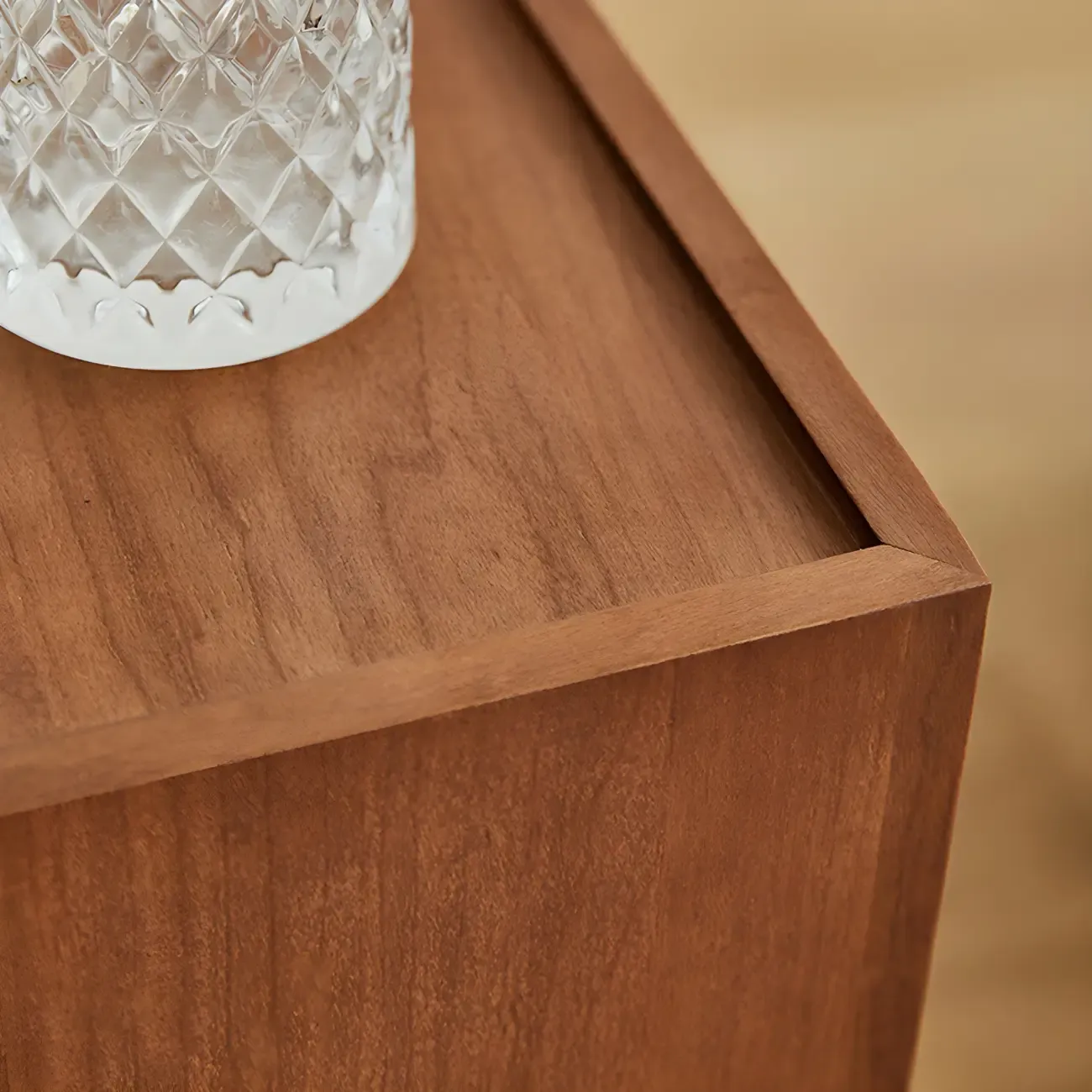 Mid-century Modern 2-tier Wood Side Table with Open Storage Image - 8