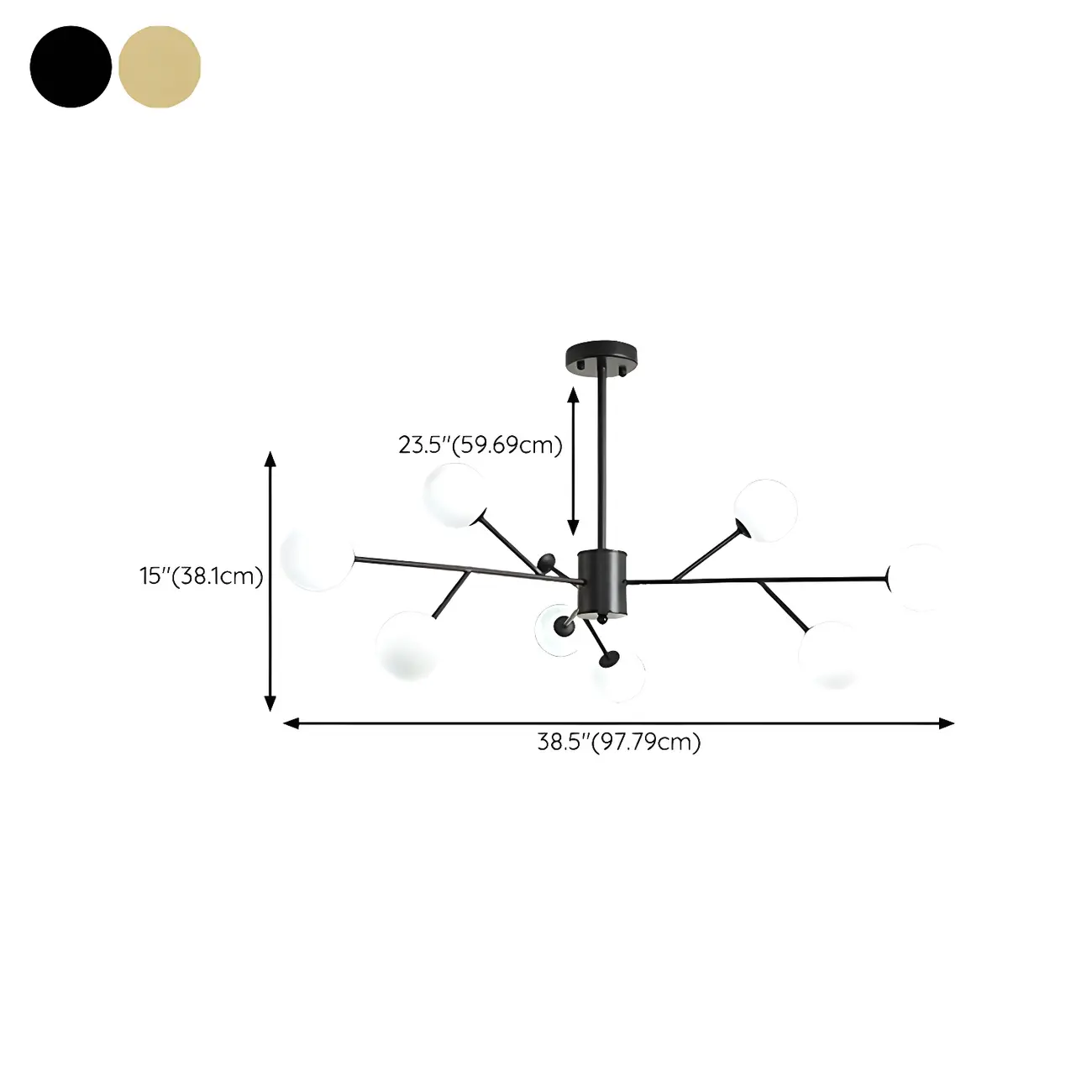 Black Glass Modern Linear Chandelier Light #size | homeyfad