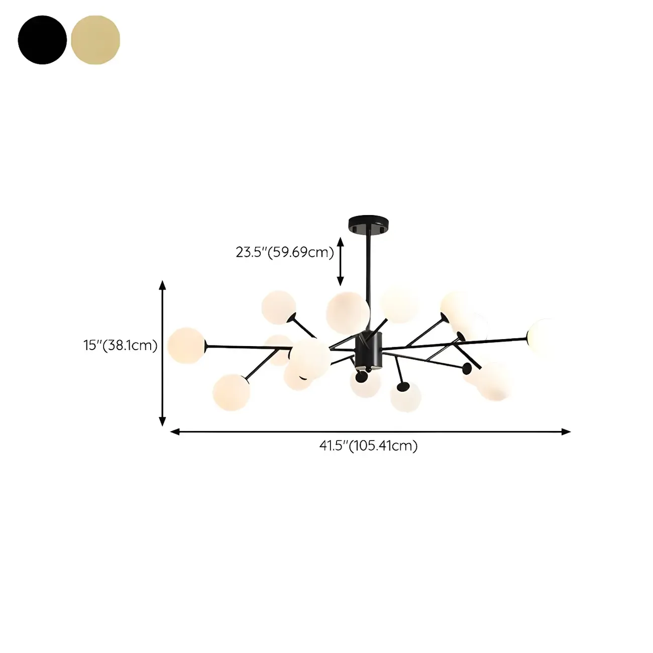 Black Glass Modern Linear Chandelier Light Image - 20