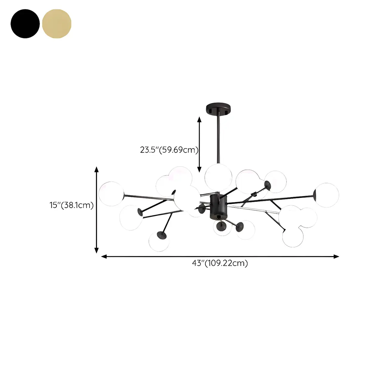 Black Glass Modern Linear Chandelier Light Image - 21 | homeyfad