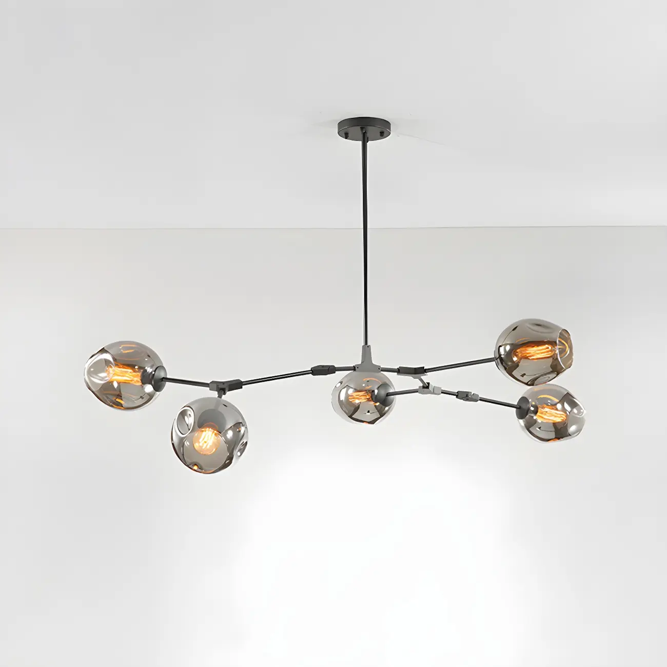 Large Sputnik Downrods Glass Chandelier for Indoor Use | homeyfad