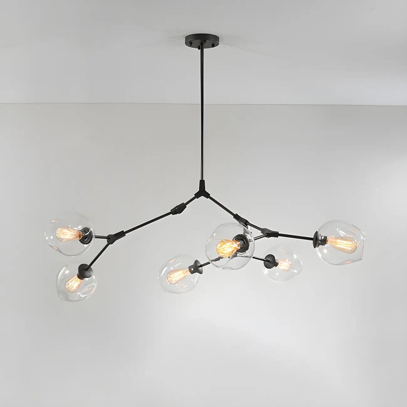 Large Sputnik Downrods Glass Chandelier for Indoor Use | homeyfad