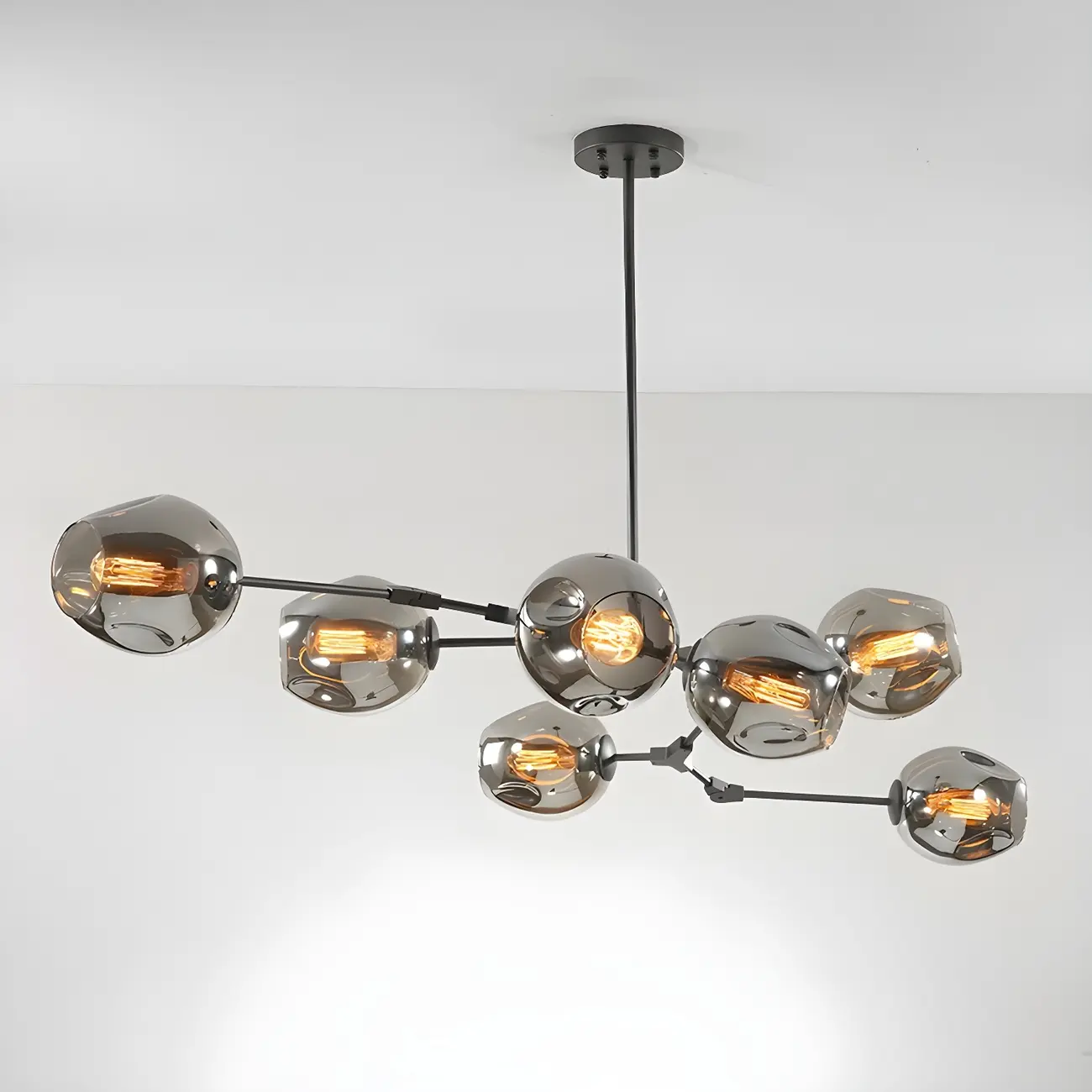 Large Sputnik Downrods Glass Chandelier for Indoor Use | homeyfad