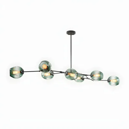 Large Sputnik Downrods Glass Chandelier for Indoor Use