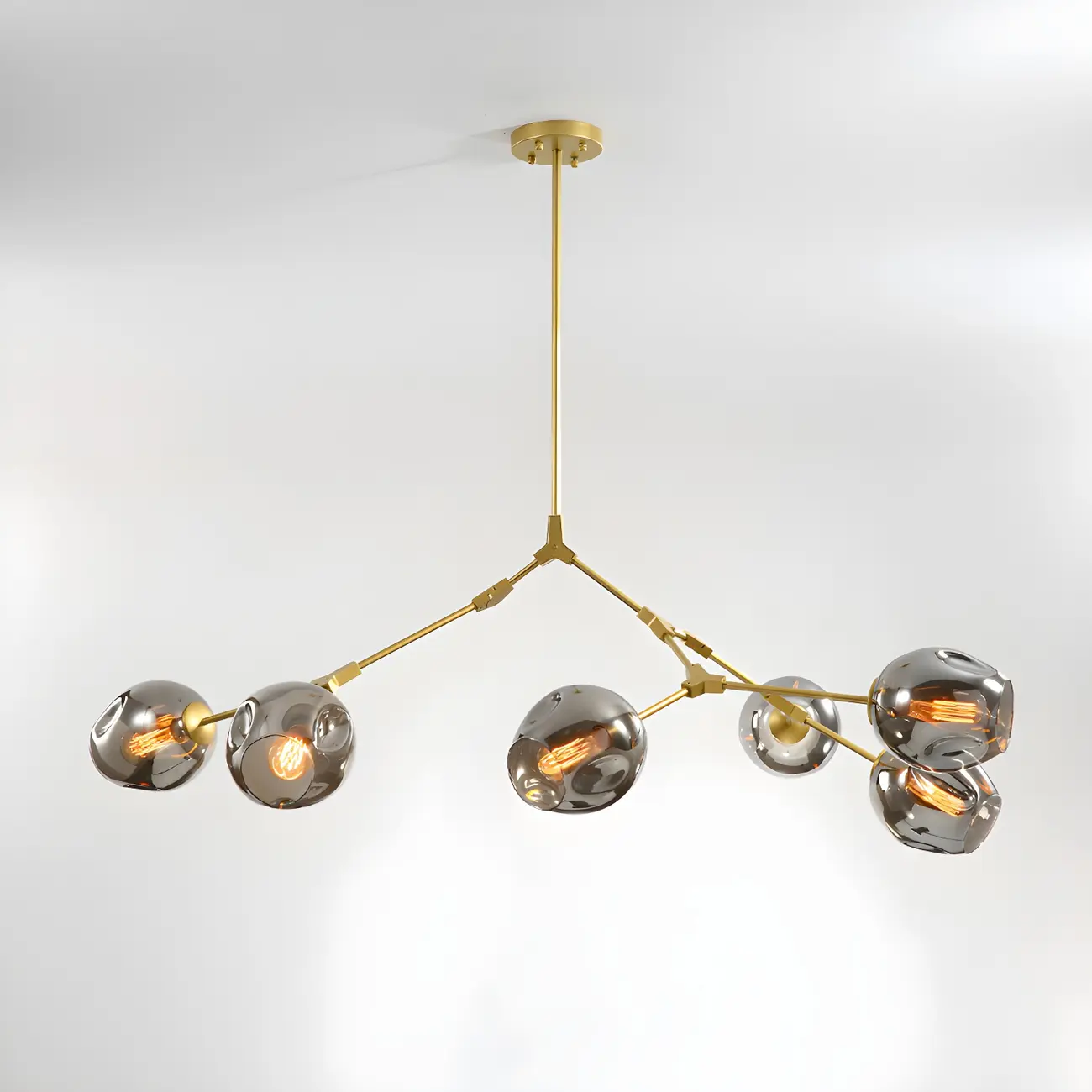Large Sputnik Downrods Glass Chandelier for Indoor Use | homeyfad