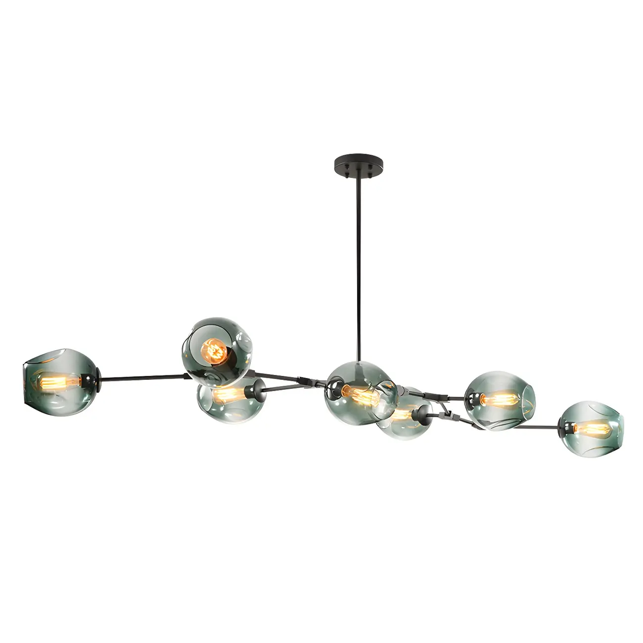 Large Sputnik Downrods Glass Chandelier for Indoor Use | homeyfad