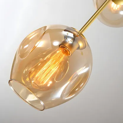 Large Sputnik Downrods Glass Chandelier for Indoor Use