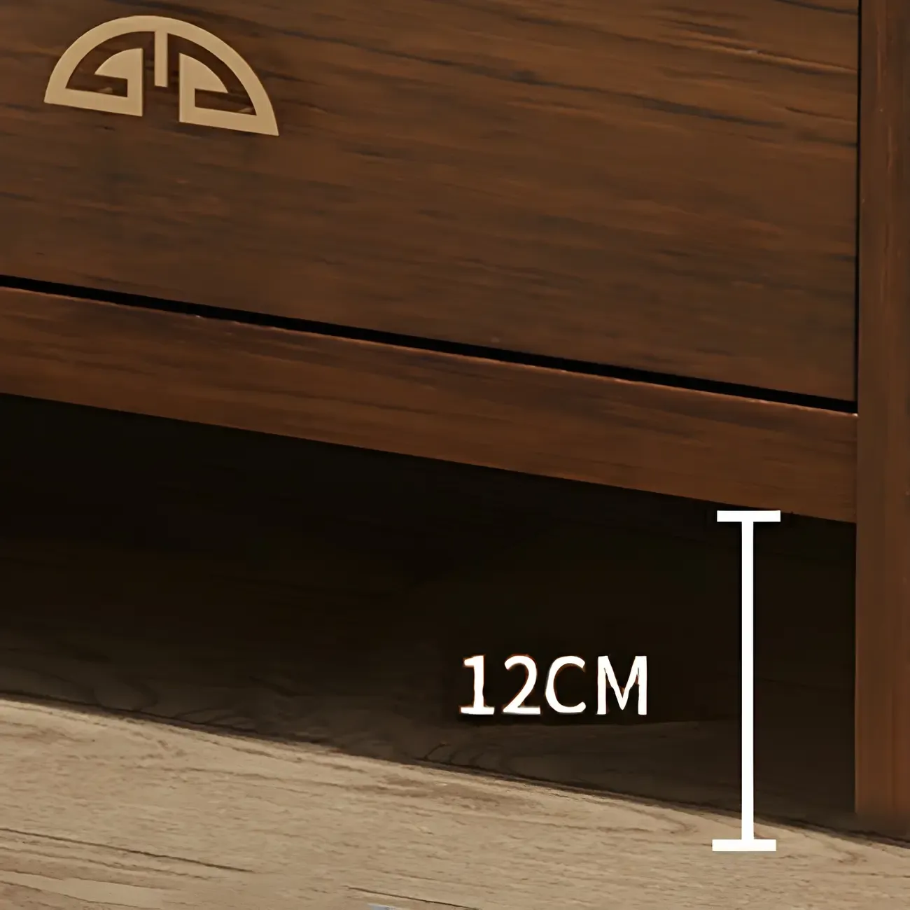 Traditional Brown Wooden Double Dresser with Soft Close Drawers Image - 12