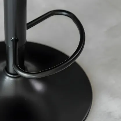 Modern Faux Leather Adjustable Swivel Bar Stools Image - 21