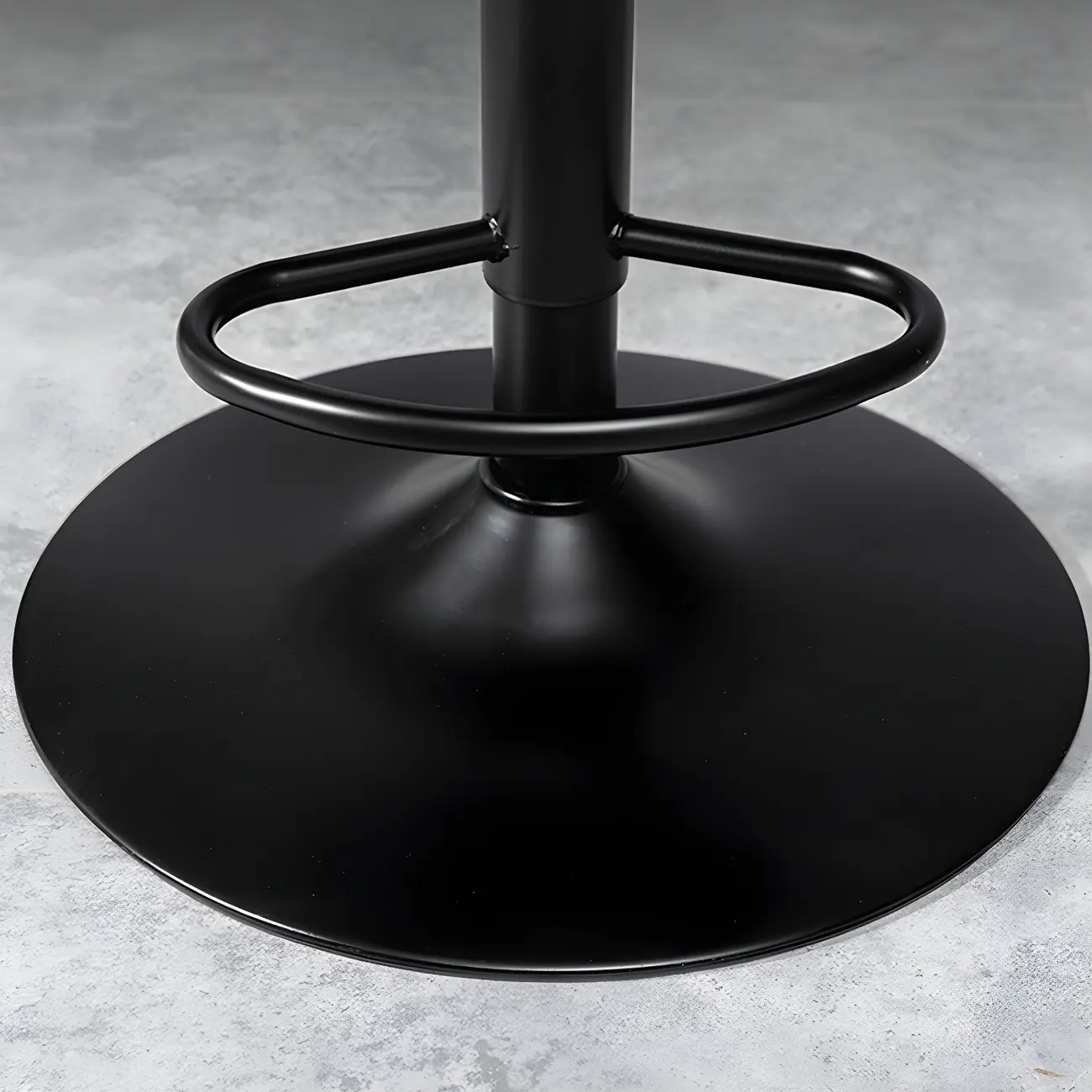 Vintage Leather Height-Adjustable Swivel Bar Stools with Footrest Image - 13 | homeyfad