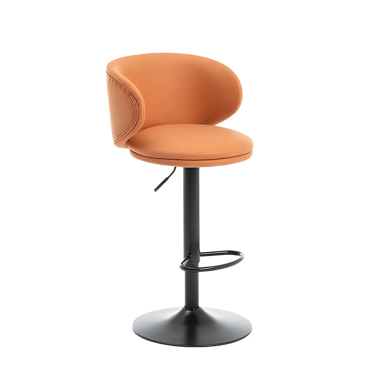 Traditional Upholstered Bar Stools with Height-Adjustable Seat Image - 56 | homeyfad